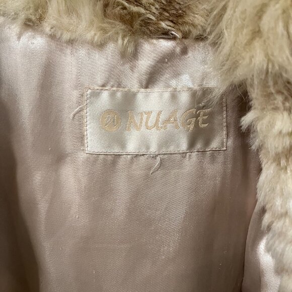 Nuage Fake Fur Jacket with Hood, size L/XL - Picture 3 of 5